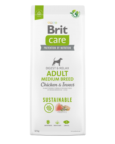 Brit Care Adult Medium Breed корм для собак средних пород, 12 кг.