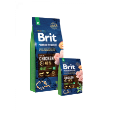 Brit Premium by Nature Adult XL для взрослых собак гигантских пород, 15 кг.
