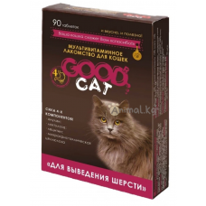 GOOD CAT “СИЛА 4-Х КОМПОНЕНТОВ” мультивитаминное лакомство для выведения шерсти для кошек, 90 таб.