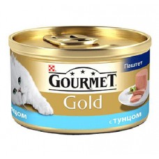 Gourmet консервы для взрослых кошек всех пород, паштет из тунца