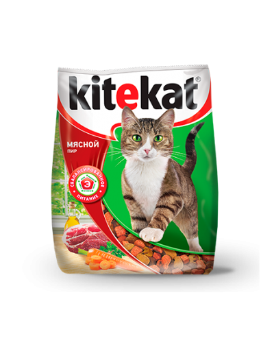 Kitekat "Мясной пир" сухой корм для кошек