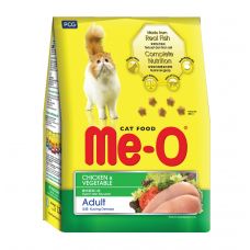 Me-O Adult сухой корм для взрослых кошек всех пород с курицей с овощами