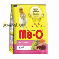 Me-O Gourmet (Деликатес) Adult сухой корм для кошек всех пород с курицей, рыбой и яйцами