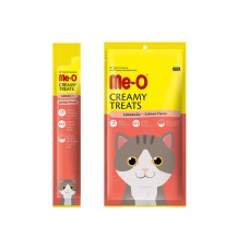 Me-O кремовое лакомство для кошек с мясом лосося, 15 гр. х 4 шт.