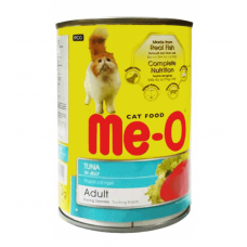 Me-O консервы для взрослых кошек всех пород c тунцом, 400 гр.