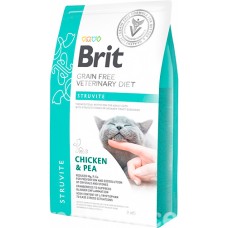 Brit Veterenary Diets Cat Grain Fee Struvite, при струвитном типе МКБ для кошек, беззерновой