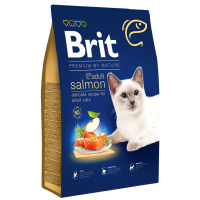 Brit Premium by Nature Cat Adult Salmon, сухой корм для кошек с лососем