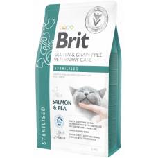 Brit Veterenary Diets Cat Grain Fee Sterilised, для стерилизованных кошек и кастрированных котов, беззерновой