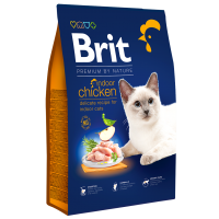 Brit Premium by Nature Cat Indoor Chicken, сухой корм для кошек живущих в помещении 