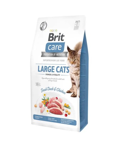 Brit Care Cat GF Large cats Power & Vitality, для крупных пород кошек, беззерновой