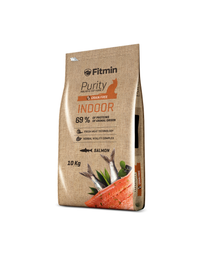 Fitmin Purity Indoor, для взрослых кошек живущих в помещении, беззерновой