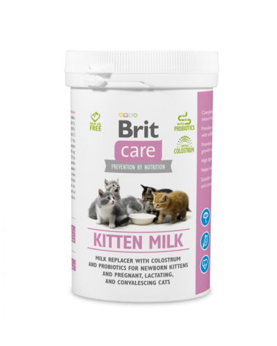 Brit Care Kitten Milk, заменитель молока для новорожденных котят, беременных и кормящих кошек, 250гр