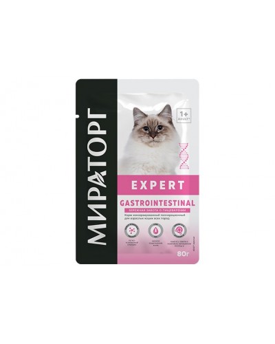 Мираторг Expert Gastrointestinal, влажный корм 80 гр.