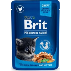 Brit Premium влажный корм для котят, курица в соусе 100 гр.