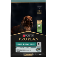 Pro Plan SENSITIVE DIGESTION для взрослых собак мелких и карликовых пород с чувствительным пищеварением, с высоким содержанием ягненка 7кг