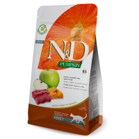 Farmina N&D Adult Pumkin, сухой корм для взрослых кошек, оленина, тыква и яблоко