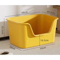 Большой полузакрытый лоток для кошек, форма U, в комплекте лопатка 