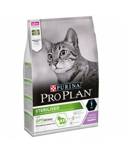 Pro Plan Sterilised сухой корм для стерилизованных кошек, с индейкой