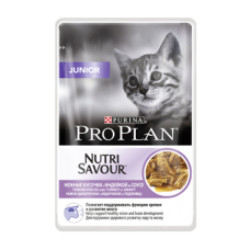Pro Plan Nutrisavour Junior для котят с индейкой, влажный корм