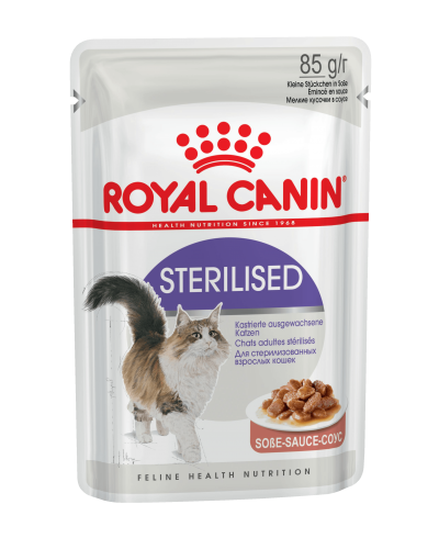 Royal Canin STERILISED in gravy влажный корм для взрослых стерилизованных кошек всех пород, в соусе