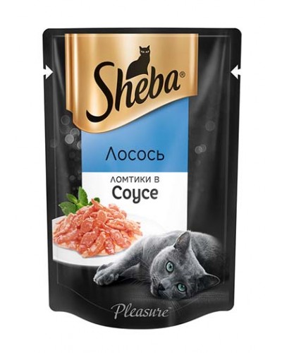 Sheba Pleasure влажный корм для взрослых кошек всех пород, лосось
