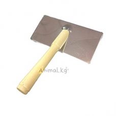 Расческа пуходерка с деревянной ручкой